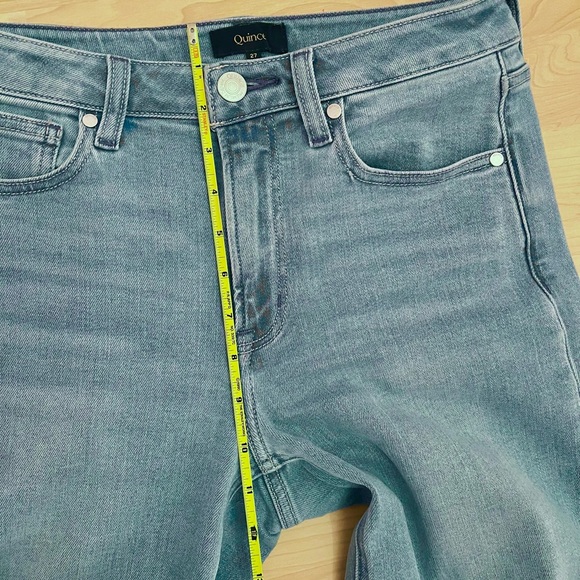 Quince Stretch High Rise Wide Leg Jeans - Picture 8 of 9